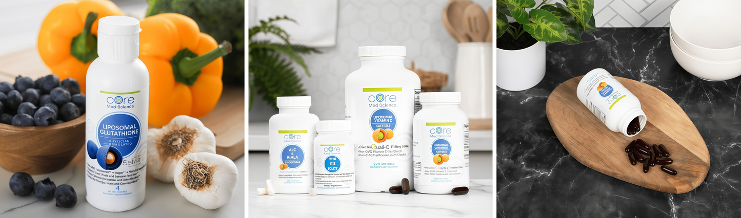 Core Med Science Liposomal Methylated Multivitamin B-Complex, 90 Softgels - Non-GMO Active Super B Complex Vitamin Supplement for Heart Health - VIT Methyl B Complex Immune Support Supplement