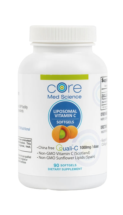 Core Med Science Liposomal Methylated Multivitamin B-Complex, 90 Softgels - Non-GMO Active Super B Complex Vitamin Supplement for Heart Health - VIT Methyl B Complex Immune Support Supplement